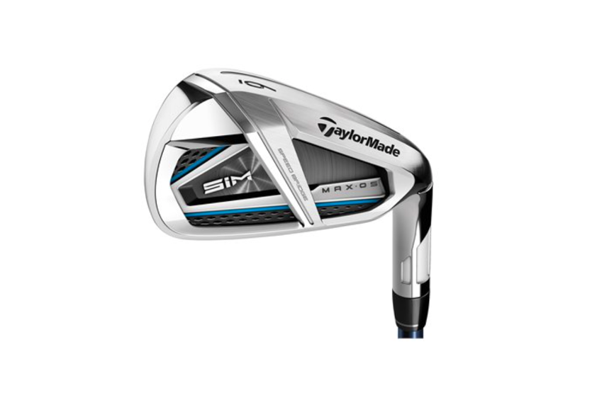 TaylorMade Sim Max irons 6 iron with cavity back and speed bridge