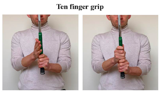ten finger golf grip