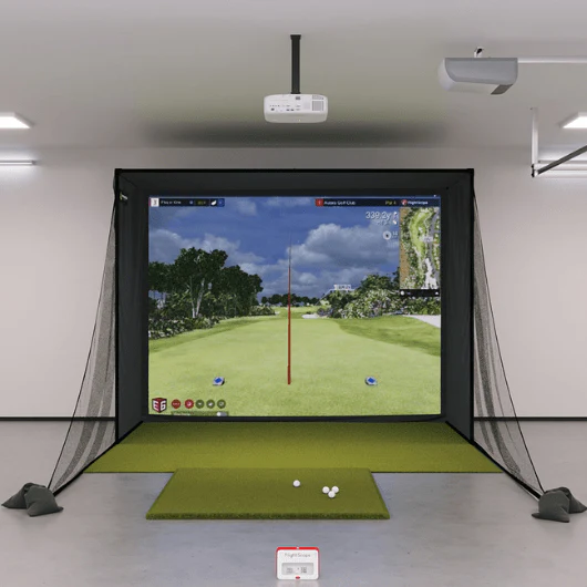 Mevo+ Home golf simulator SIG 10 setup