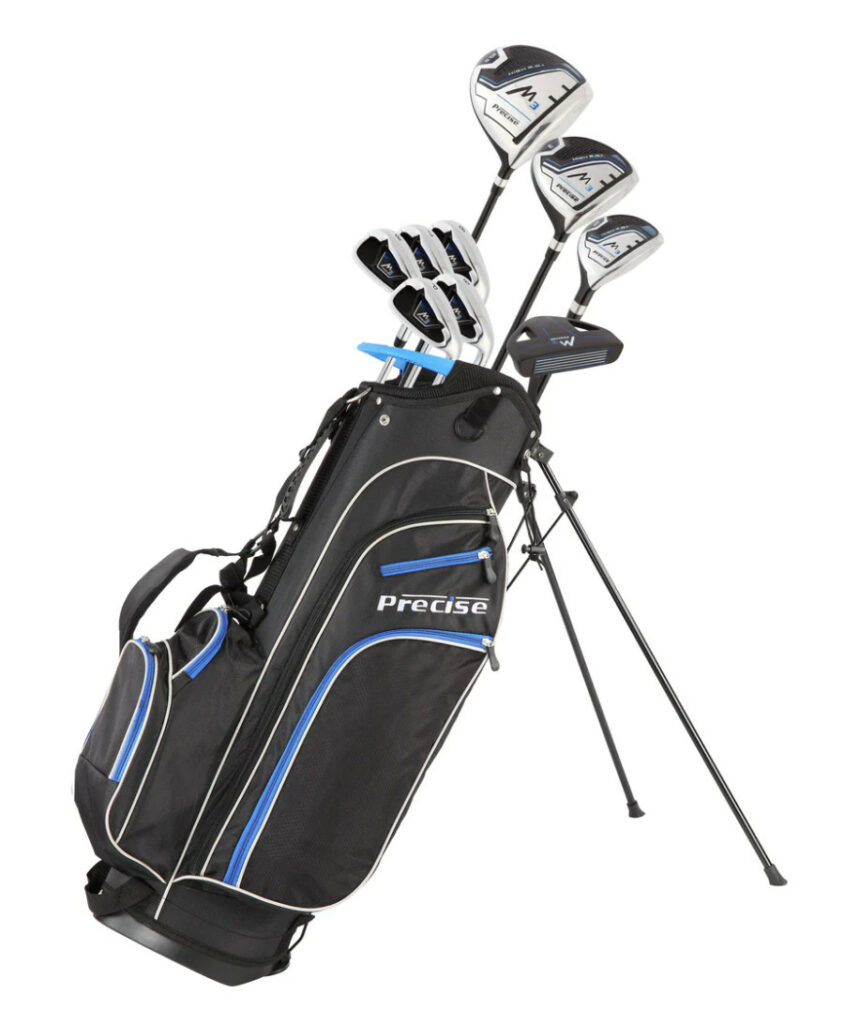Precise golf clubs complete set in stand bag