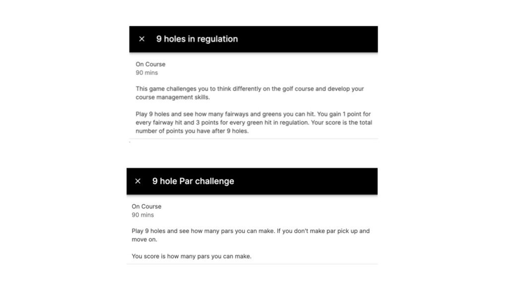 Golf Insider skills games