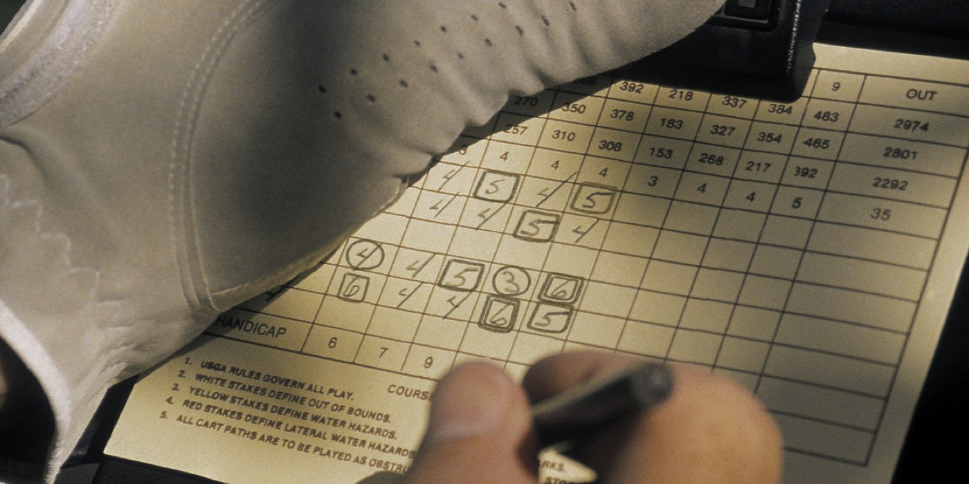 Birdies, bogeys and double bogeys by handicap