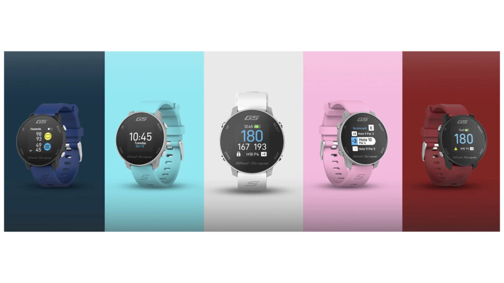 Image showing the various colour options for the straps