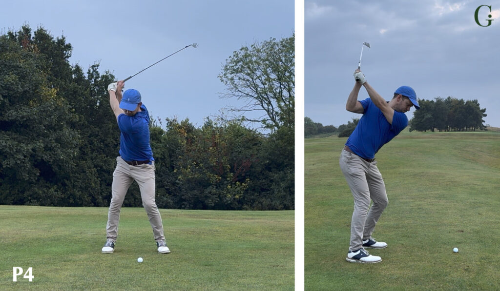 P4 Golf Position Face On & Down The Line