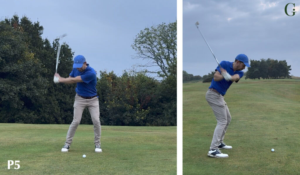 P5 Golf Position Face On & Down The Line