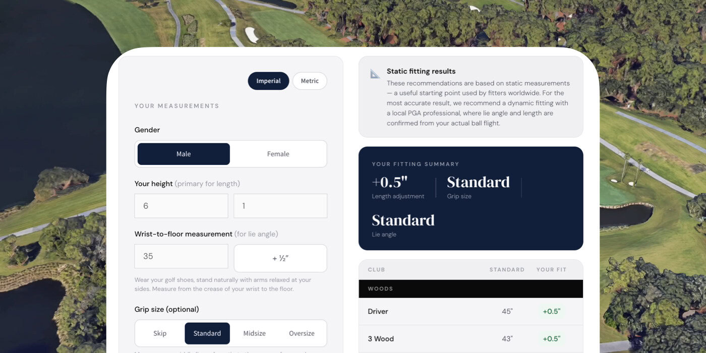 Golf Club Length Calculator Header